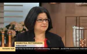 Jodå, tidscoachen Dorotea Pettersson kom fram till TV4-studion – efter en makalöst rafflande resa. Läs hennes berättelse! 